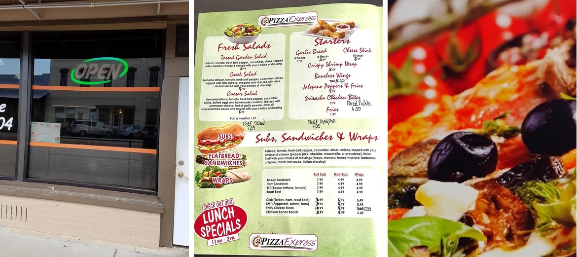 Pizza Express Menu