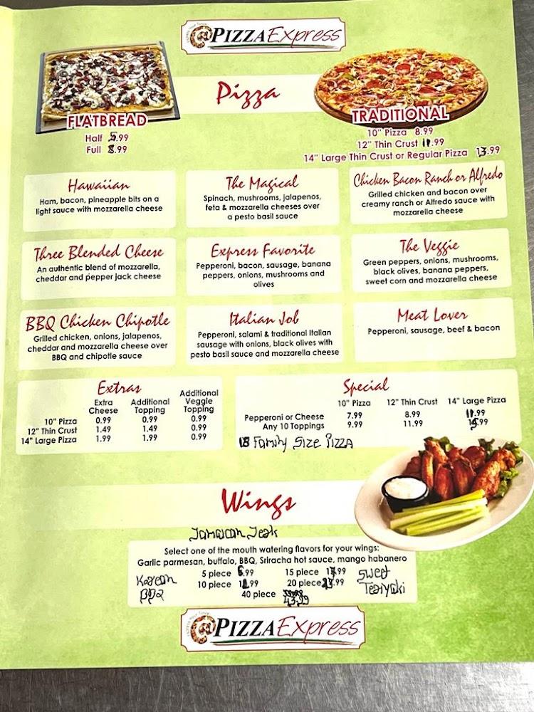 Pizza Express Menu image 2