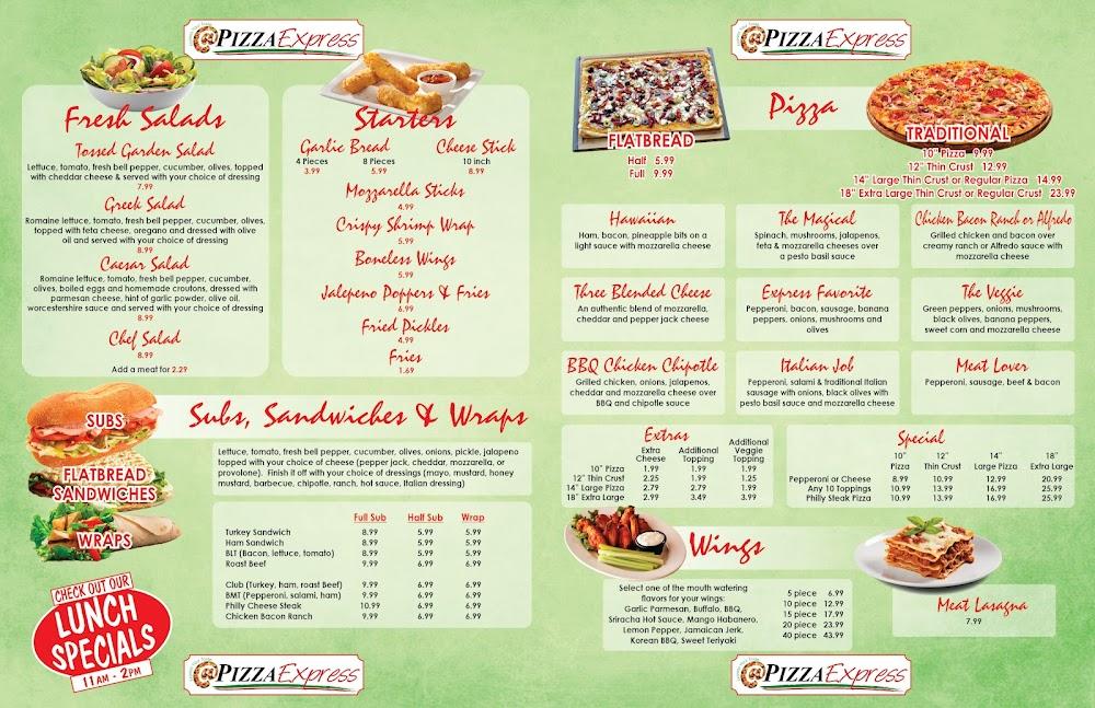 Pizza Express Menu image 3